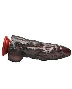 Dildo de Silicone Monstro King Kong - Vermelho/Cinza