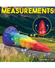 Cargue la imagen en el visor de la galería, Dildo de Silicona con Cuerno de Unicornio Fantástico - Delicia Arcoíris Iridiscente
