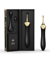 ZALO Bess Obsidian Black Clitoral Massager with Customizable Attachments