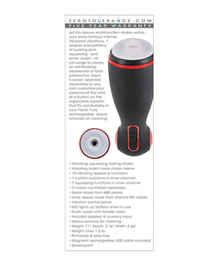 Ultimate Pleasure Stroker - Black/Red