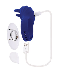 Ultimate Adjustable Vibrating Ring - Blue Bliss