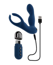 Load image into Gallery viewer, Zero Tolerance By All Means Prostate Vibrator w/Remote Control - Blue
