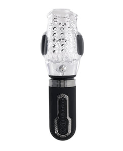 Thrill-Seeker's Ultimate Rechargeable Stroker - Black/Clear