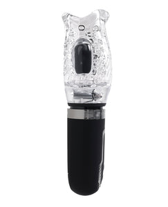 Thrill-Seeker's Ultimate Rechargeable Stroker - Black/Clear