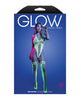 Cargue la imagen en el visor de la galería, Paradigm UV Reactive Halter Teddy Bodystocking Neon Green One Size
