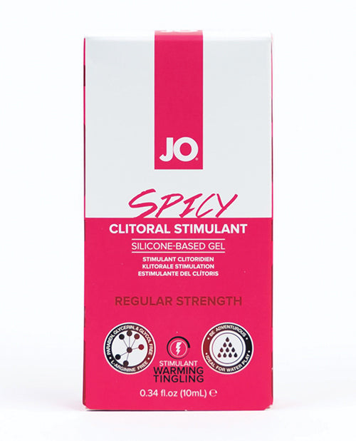 JO Spicy Clitoral Gel Warming Stimulant Silicone Based Lubricant 0.34 Oz