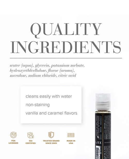 JO Gelato Creme Brulee Flavored Water Based Lubricant 1 Oz