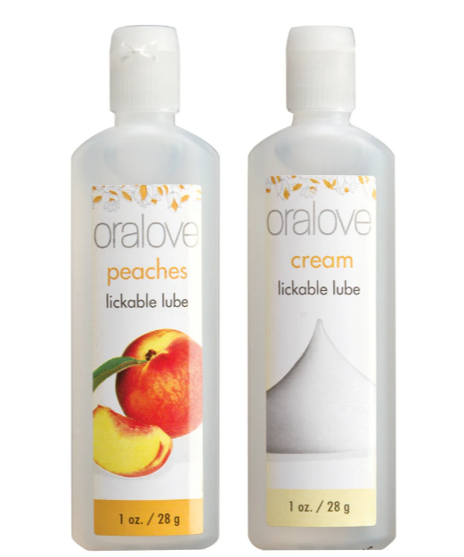 #19 - Oralove Delicious Duo Flavored Lubricant Peaches and Cream