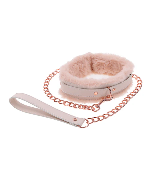 Sex & Mischief Peaches 'n CreaMe Fur Collar & Leash