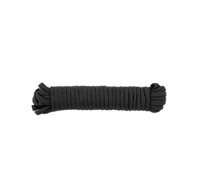 #7 - Spartacus Bondage Rope 33 Ft Black Cotton Soft for Beginners