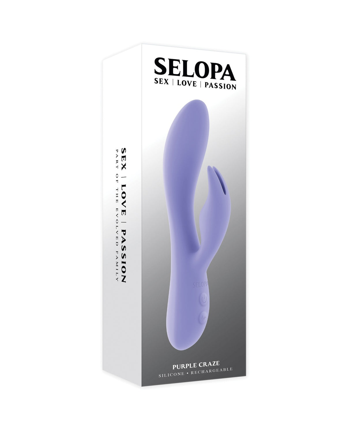 Selopa Purple Rabbit Vibrator With Flexible Clitoral Stimulator