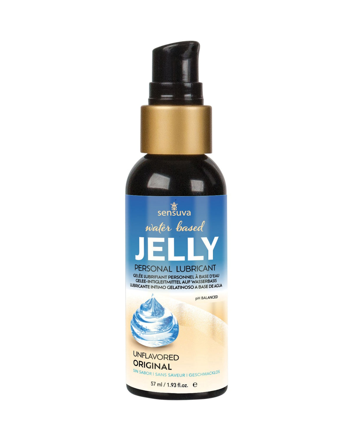 Sensuva Jelly natürliches wasserbasiertes Gleitgel - 2 oz