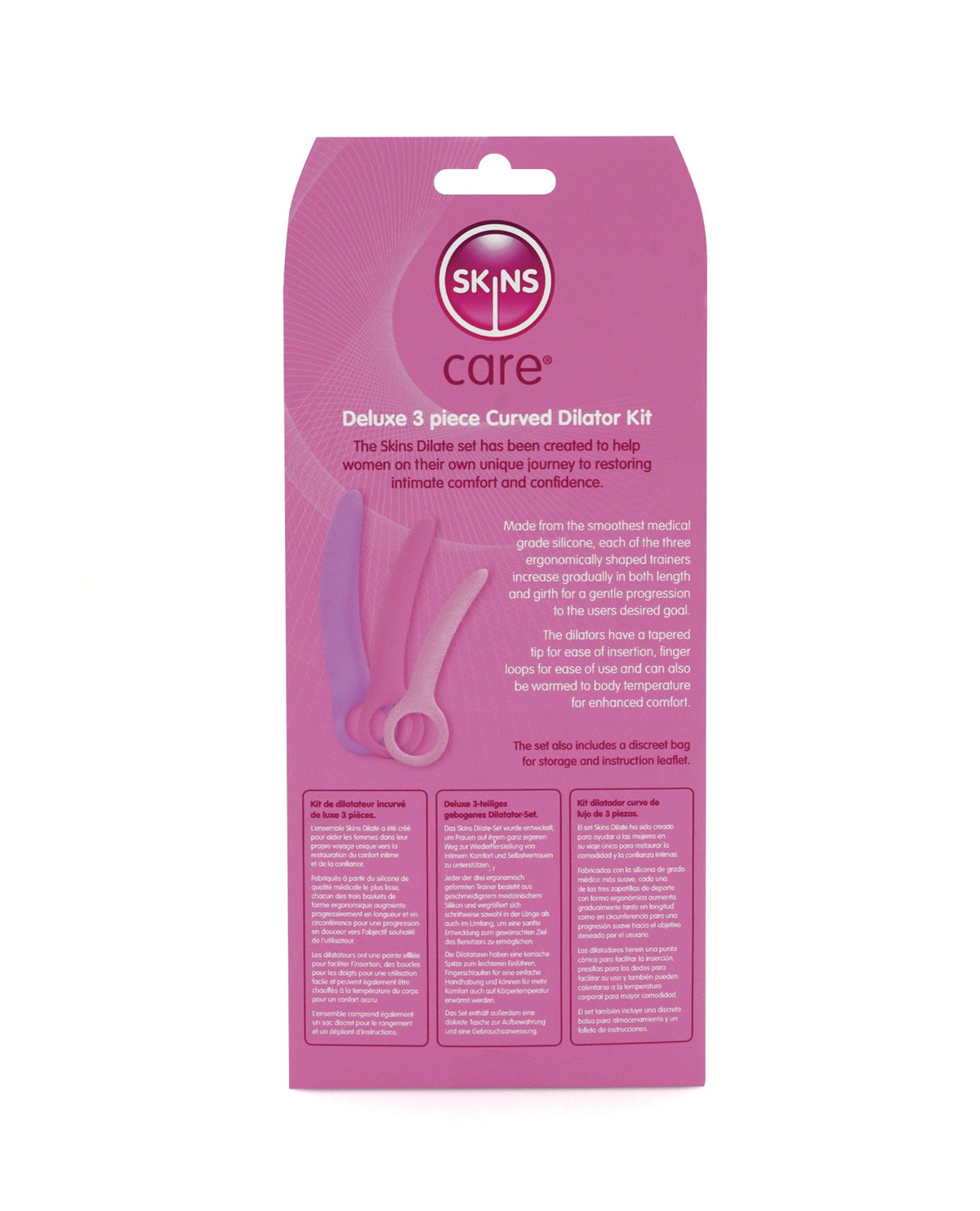 Skins Care Medical Grade Curved Dilators Small Medium 3 Piece Set