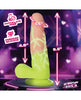Load image into Gallery viewer, K Pop Idols Reiven Silicone Dildo With Balls Green Hair Tattoo Look
