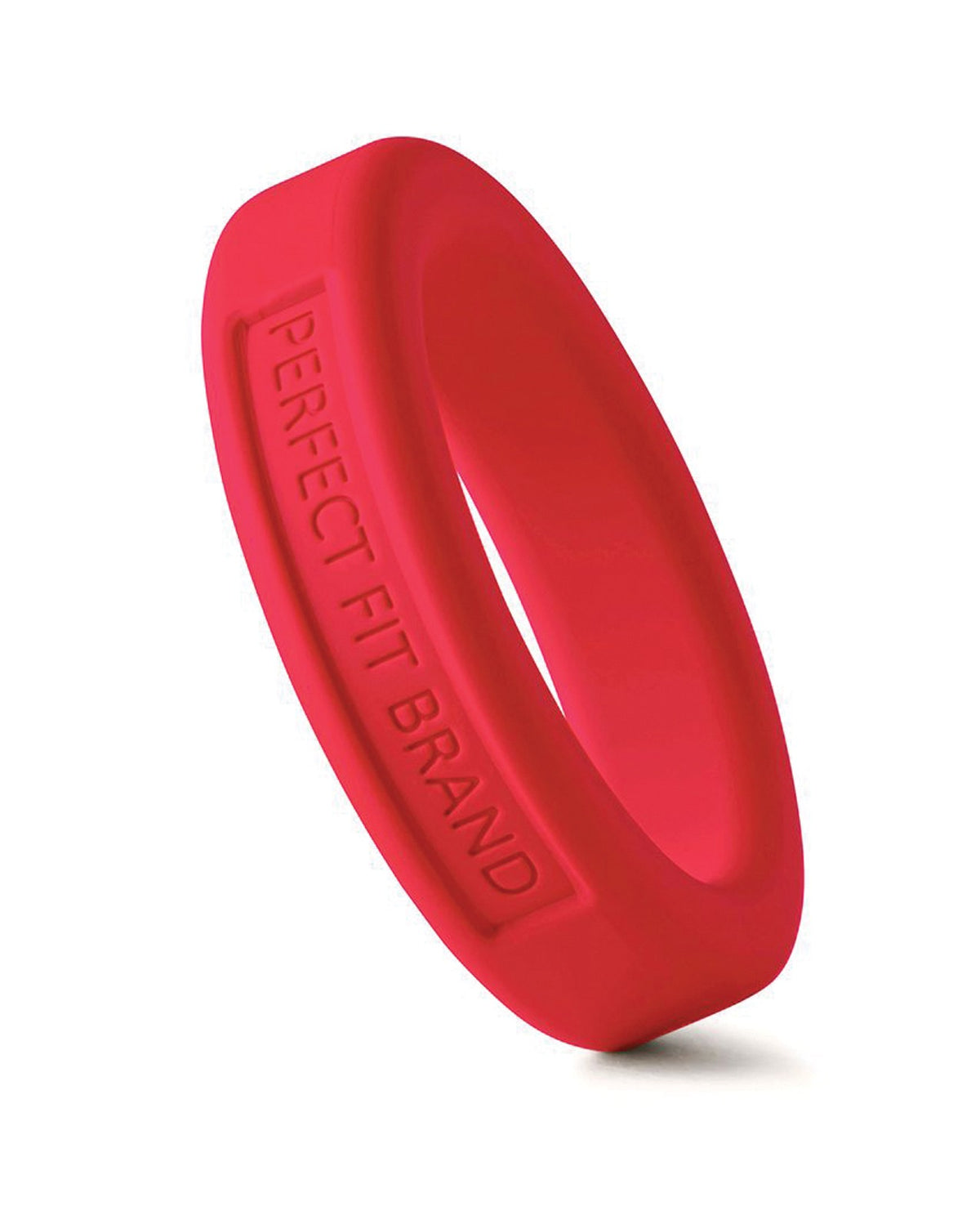Perfect Fit Classic Silicone Penis Ring Medium Stretch 1.4 Inch Red