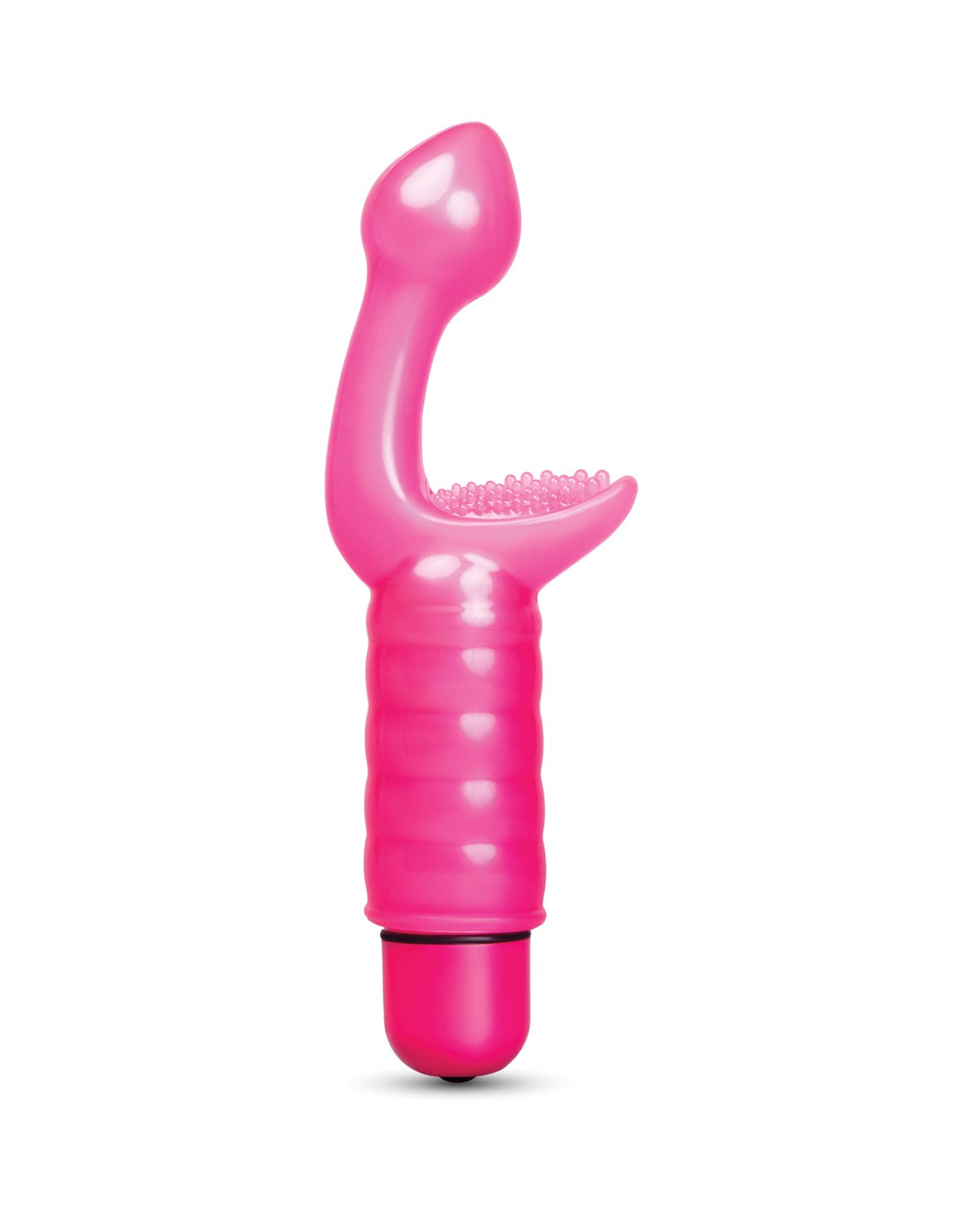 Waterproof Dual Action G Spot Vibrator With Clitoral Tickler