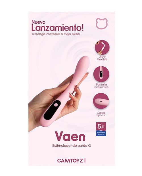Camtoyz Vaen G Spot Vibrator Pink 7 Vibration Modes Ergonomic Design