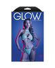 Afbeelding laden in Galerijviewer, Brede lingerie-bh- en slipset van mesh met uitsparingen en strasssluiting lichtblauw

