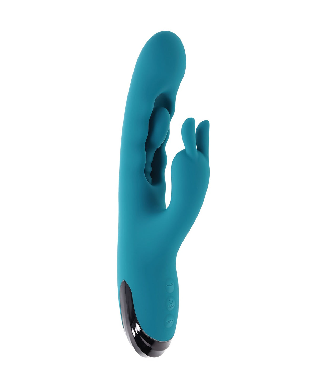 Evolved turkos rabbit-vibrator med oberoende klitorismotor