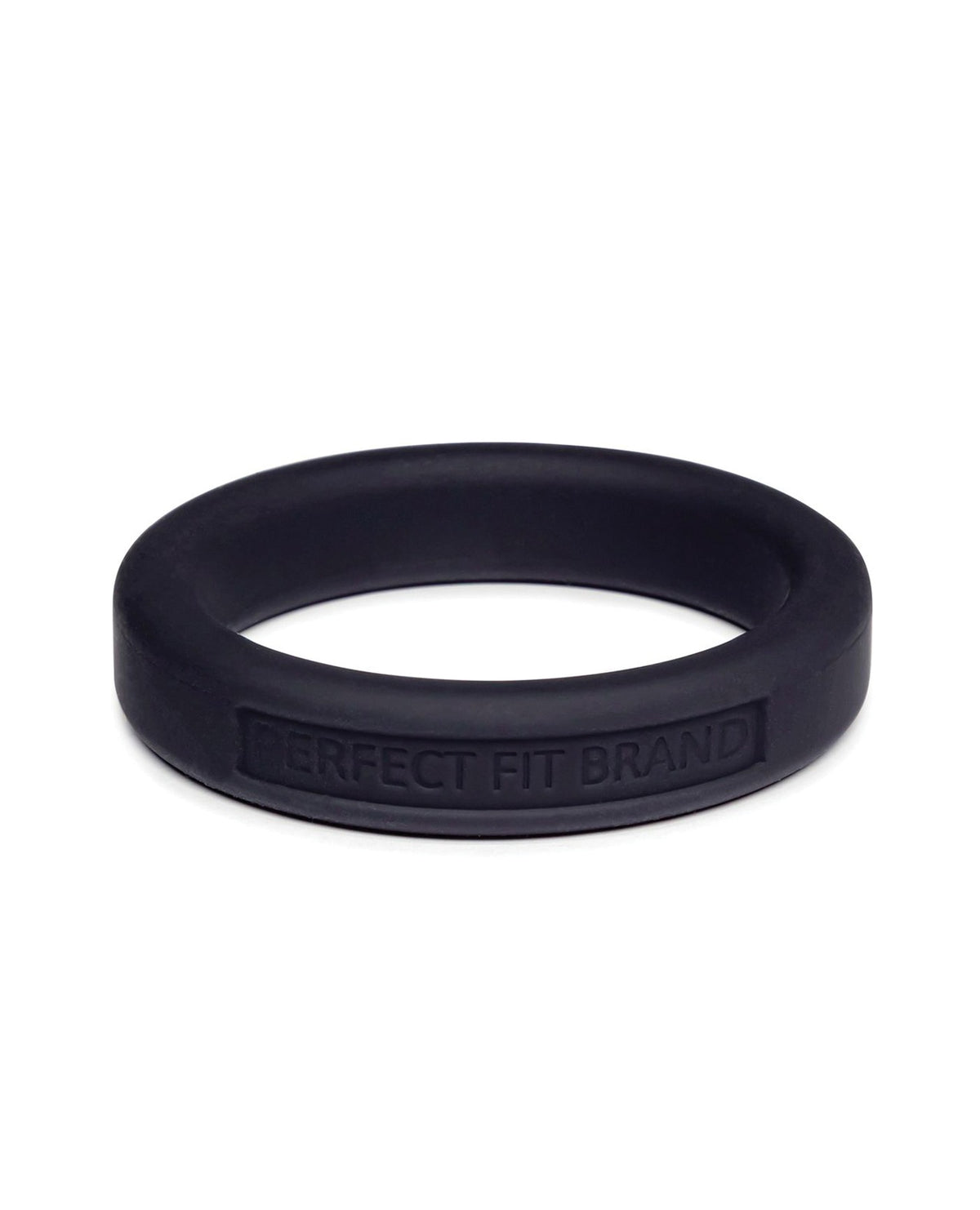 Inel de întindere pentru penis din silicon Perfect Fit, 44mm, mărime medie, negru