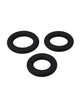 Load image into Gallery viewer, Titanmen Premium Cushioned Silicone Cock Ring Set 3 Piece Black
