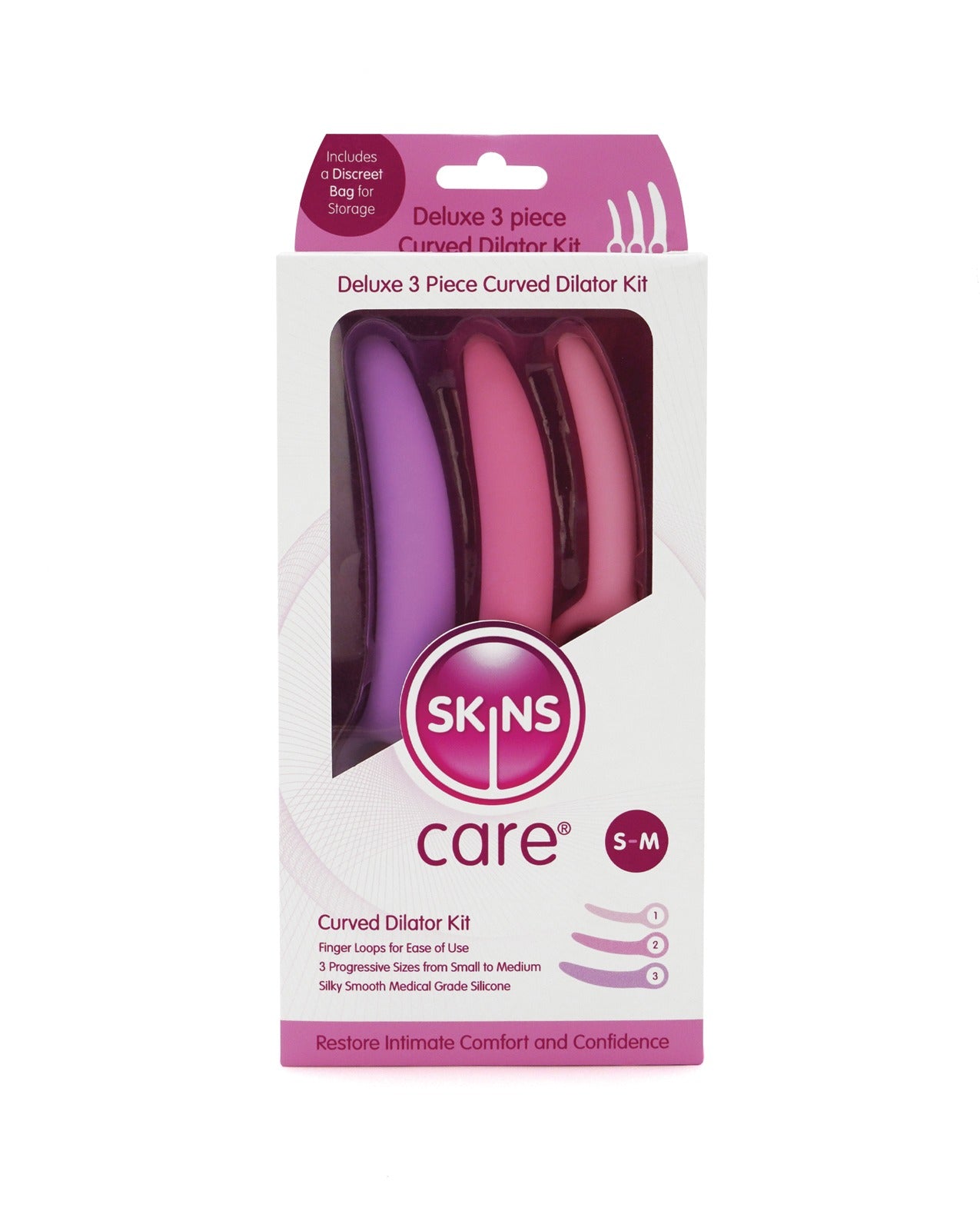 Skins Care Medical Grade Curved Dilators Small Medium 3 Piece Set