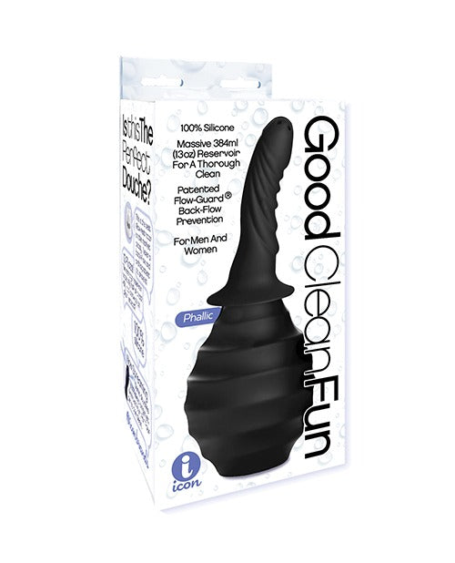 Carica l'immagine nel visualizzatore Galleria, Kit doccia anale fallico in silicone Good Clean Fun per l'igiene intima
