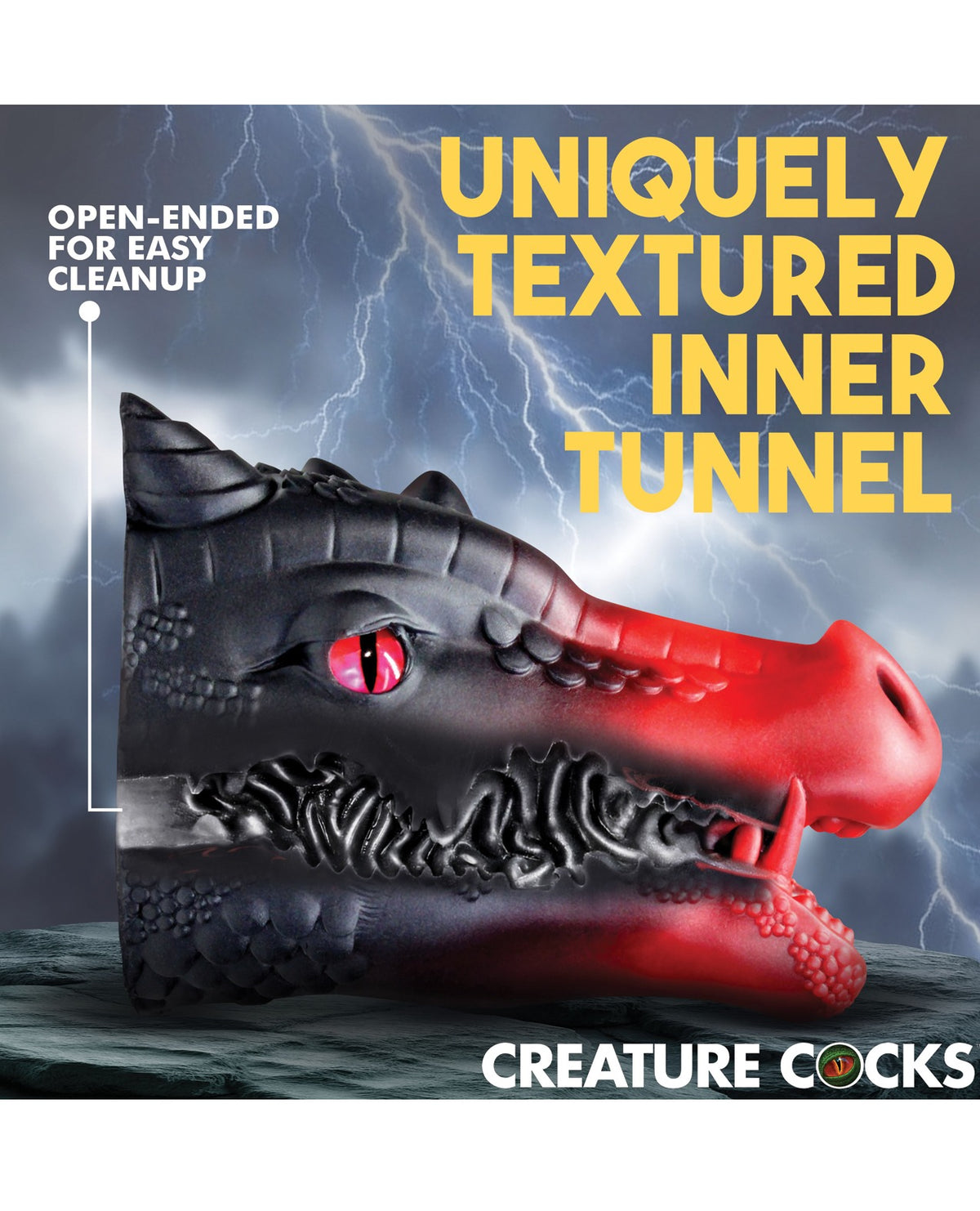 Creature Cocks Drago プレミアム超ソフトシリコン・マスターベーター