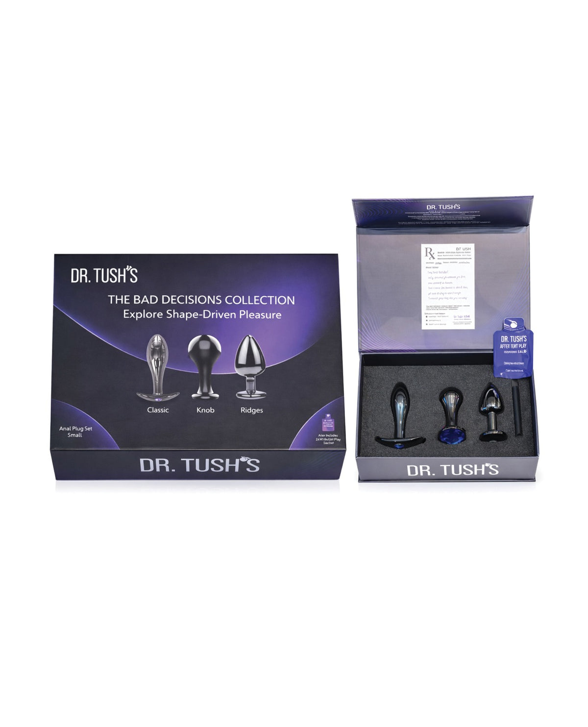 Set de plugs anaux en acier inoxydable haut de gamme Dr Tushs Bad Decisions