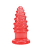 Carica l'immagine nel visualizzatore Galleria, Doc Johnson Crystal Jellies da 7 pollici rosa, plug anale twist con scanalature
