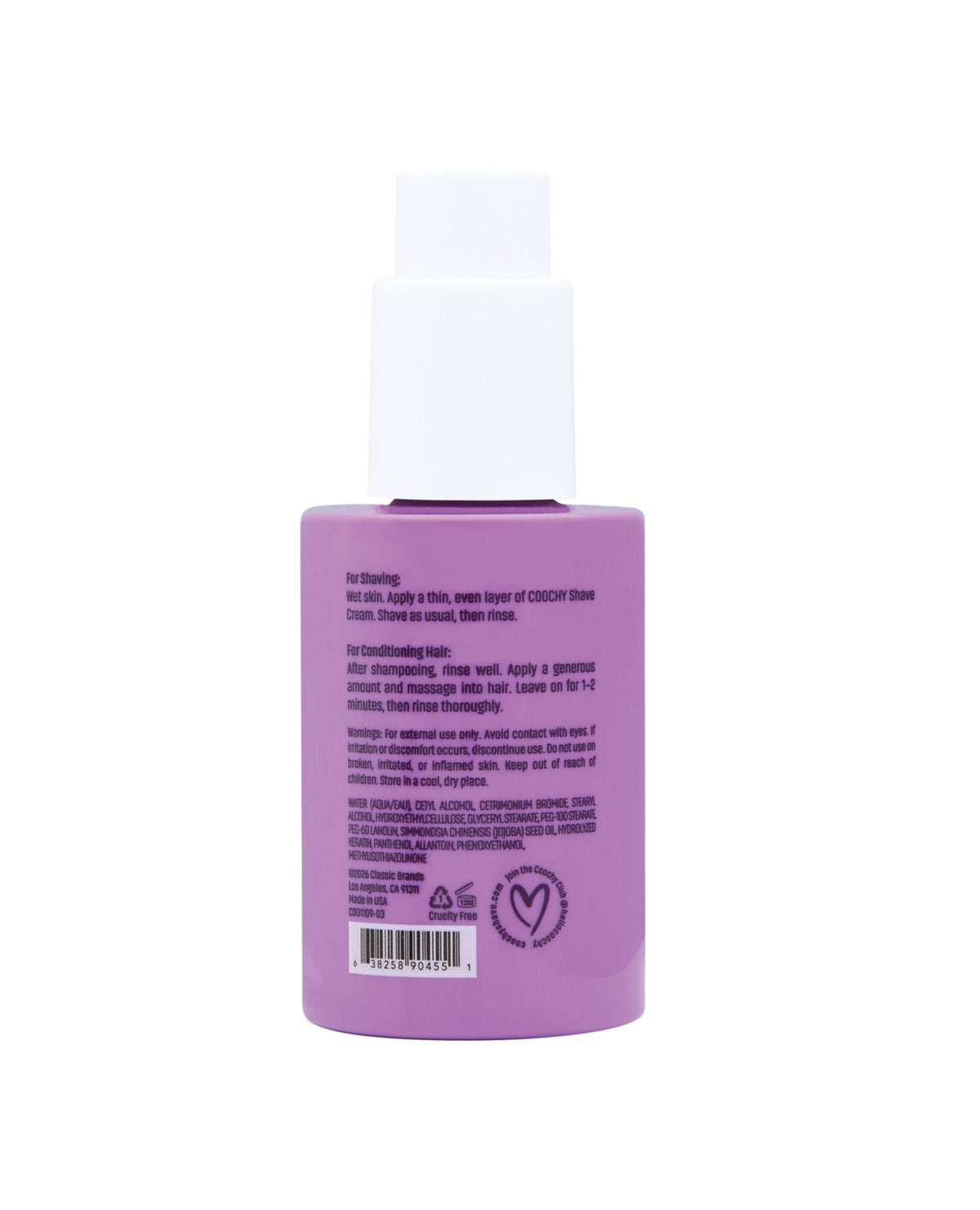 Coochy Flirty Blooms krem do golenia, 3.4 Oz, wygładzający, nawilżający, do pielęgnacji