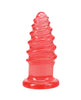 Carica l'immagine nel visualizzatore Galleria, Giocattolo anale Twist in Crystal Jelly Doc Johnson, rosa, da 6 pollici, con rilievi e base svasata
