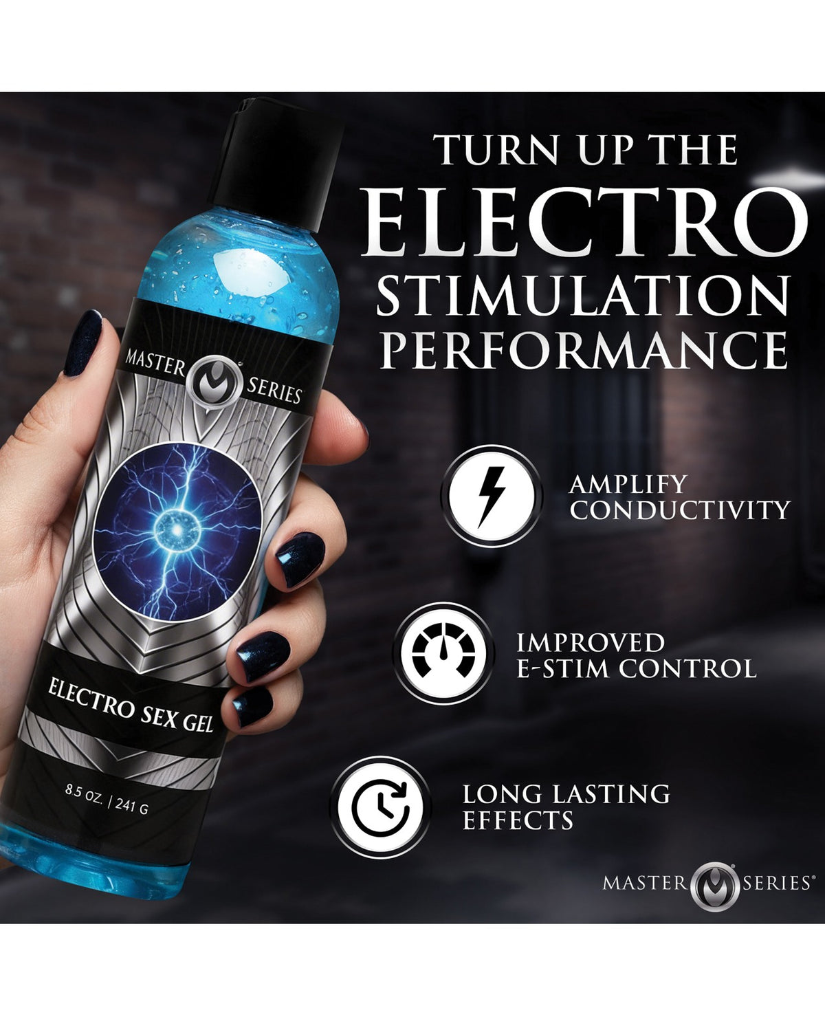Gel conducteur Master Series Electrosex pour un contrôle supérieur de la stimulation électrique, 8.5 Ounce