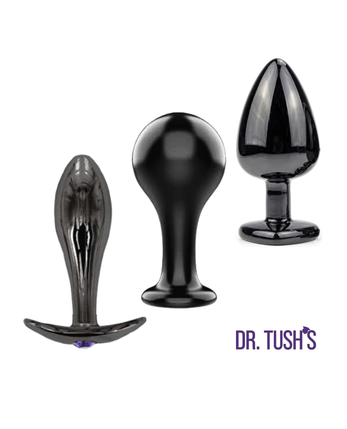 Set de plugs anaux en acier inoxydable haut de gamme Dr Tushs Bad Decisions