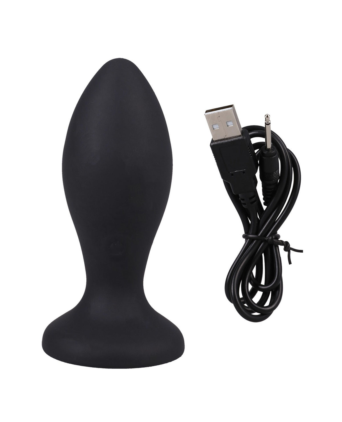 Plug vibratorio de silicona con joyas Booty Bling de 3 pulgadas, negro y morado, portátil