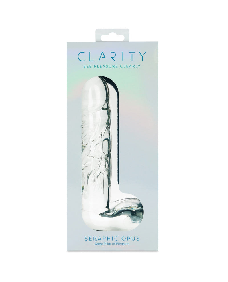 Load image into Gallery viewer, Seraphic Opus Sculpted Borosilicate Glass Dildo 7.2 Inch

