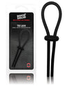 Adjustable Silicone Lasso Cockring - Black for All Sizes