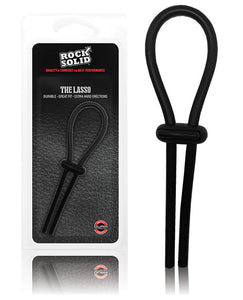 Rock Solid Lasso Cockring - Czarny