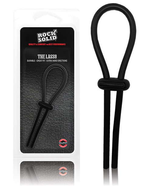 Rock Solid Lasso Cockring - Svart