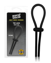 Încărcați imaginea în vizualizatorul Galerie, Rock Solid Lasso Single Adjustable Lock Black Silicone
