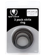 Load image into Gallery viewer, Spartacus Nitrile Cock Ring Set - Pack Of 3
