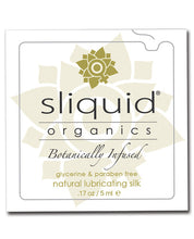Load image into Gallery viewer, Sliquid Organics Silk Lubricant - .17 Oz Pillow
