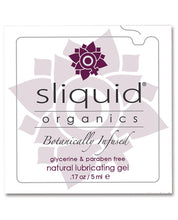 Load image into Gallery viewer, Sliquid Organics Natural Lubricating Gel - .17 Oz Pillow

