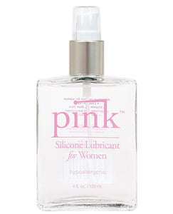 Pink Silikone Lube - 4 Oz glasflaske