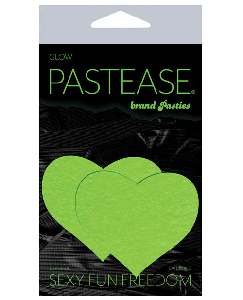 Pastease Premium Heart - Glow In The Dark Green O-s