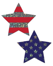 Load image into Gallery viewer, Pastease Premium Glitter Patriotic Star - Red-blue O-s
