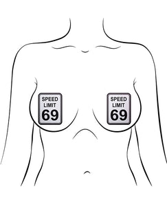 Pastease Premium Speed Limit 69 - White-black O-s