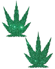 Load image into Gallery viewer, Pastease Premium Glitter Marijuana Leaf - Green O-s

