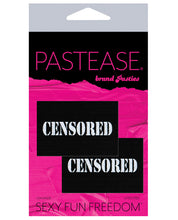 Load image into Gallery viewer, Pastease Premium Censored Pastie - Black-white O-s
