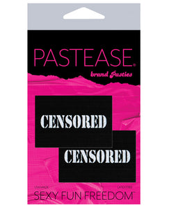 Pastease Premium Censored Pastie - Black-white O-s